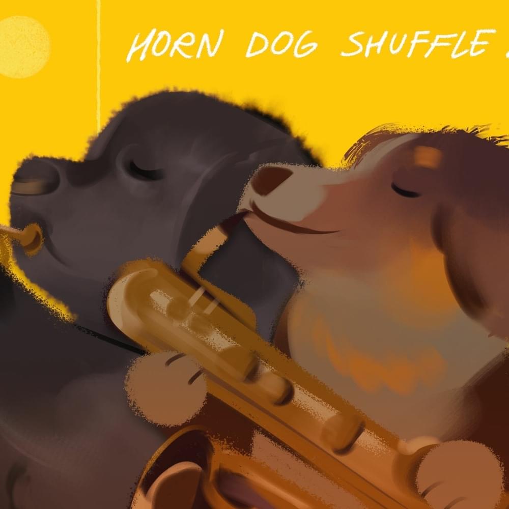 Album cover art for "Horn Dog Shuffle" by Louie Zong
