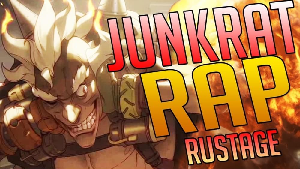 Album cover art for "Junkrat Rap" by Rustage