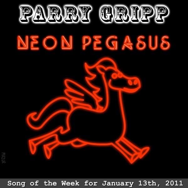 Album cover art for "Neon Pegasus" by Parry Gripp