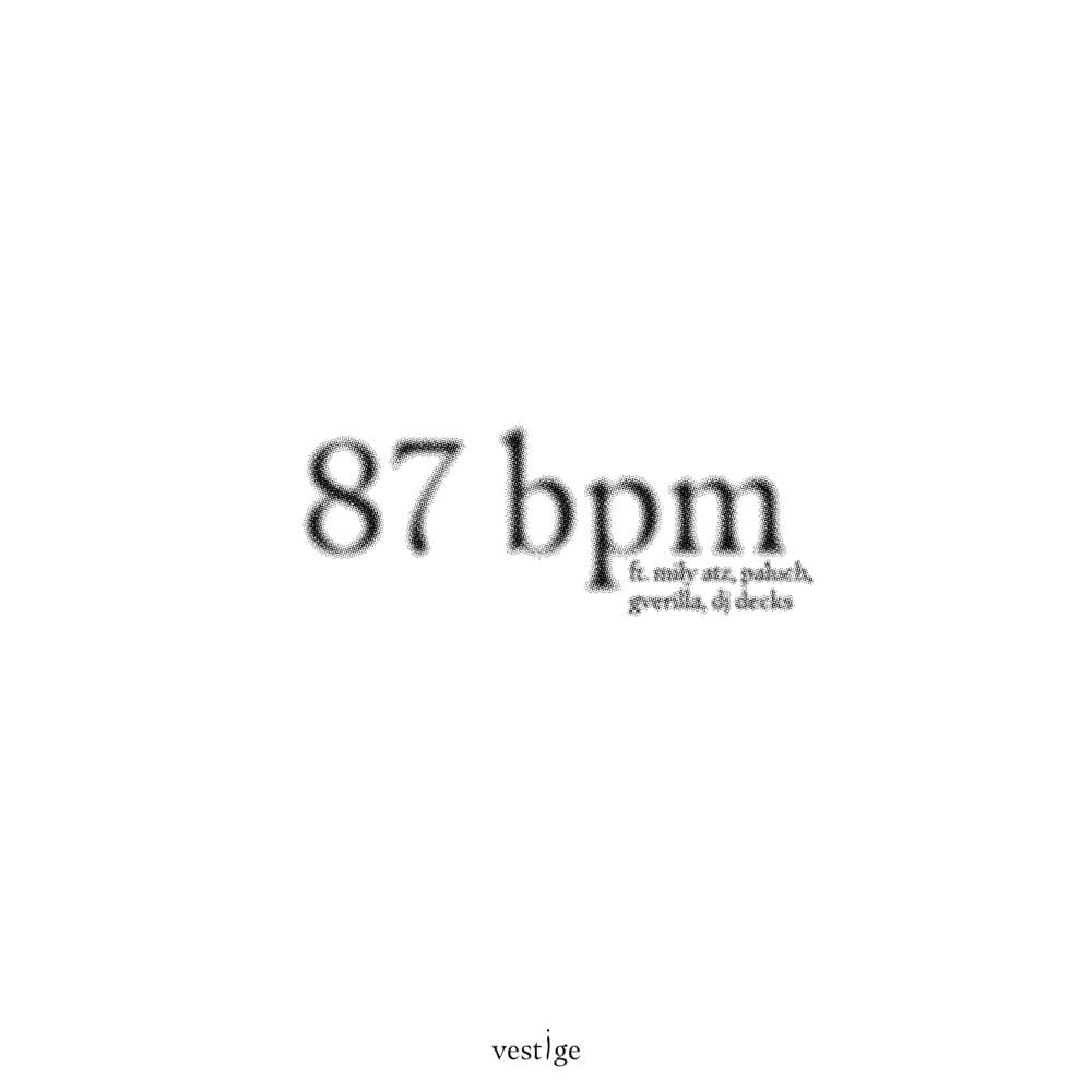 Album cover art for "87bpm" by Tymek & DJ Decks & Gverilla & Paluch & Miły ATZ