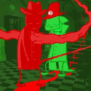 Album cover art for "Hauntjam" by Andrew Huo & Michael Guy Bowman