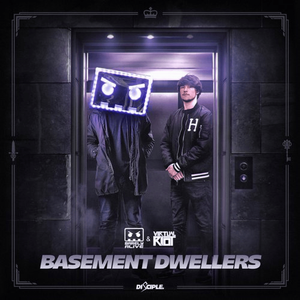 Album cover art for "Basement Dwellers" by BARELY ALIVE