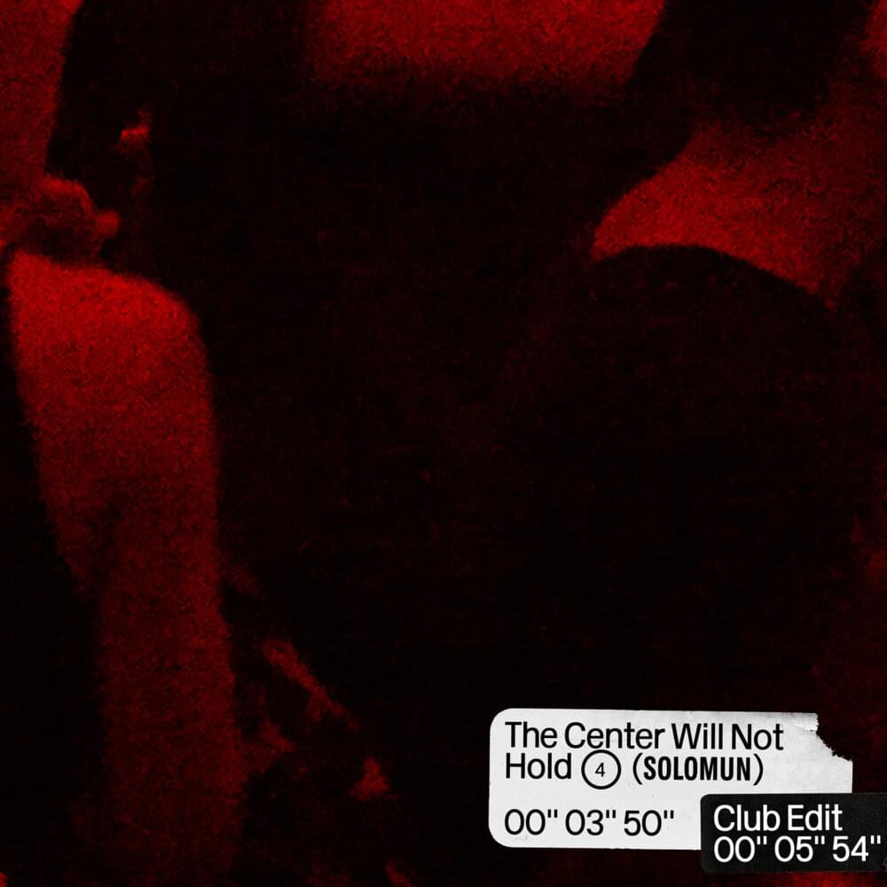 Album cover art for "The Center Will Not Hold" by Solomun