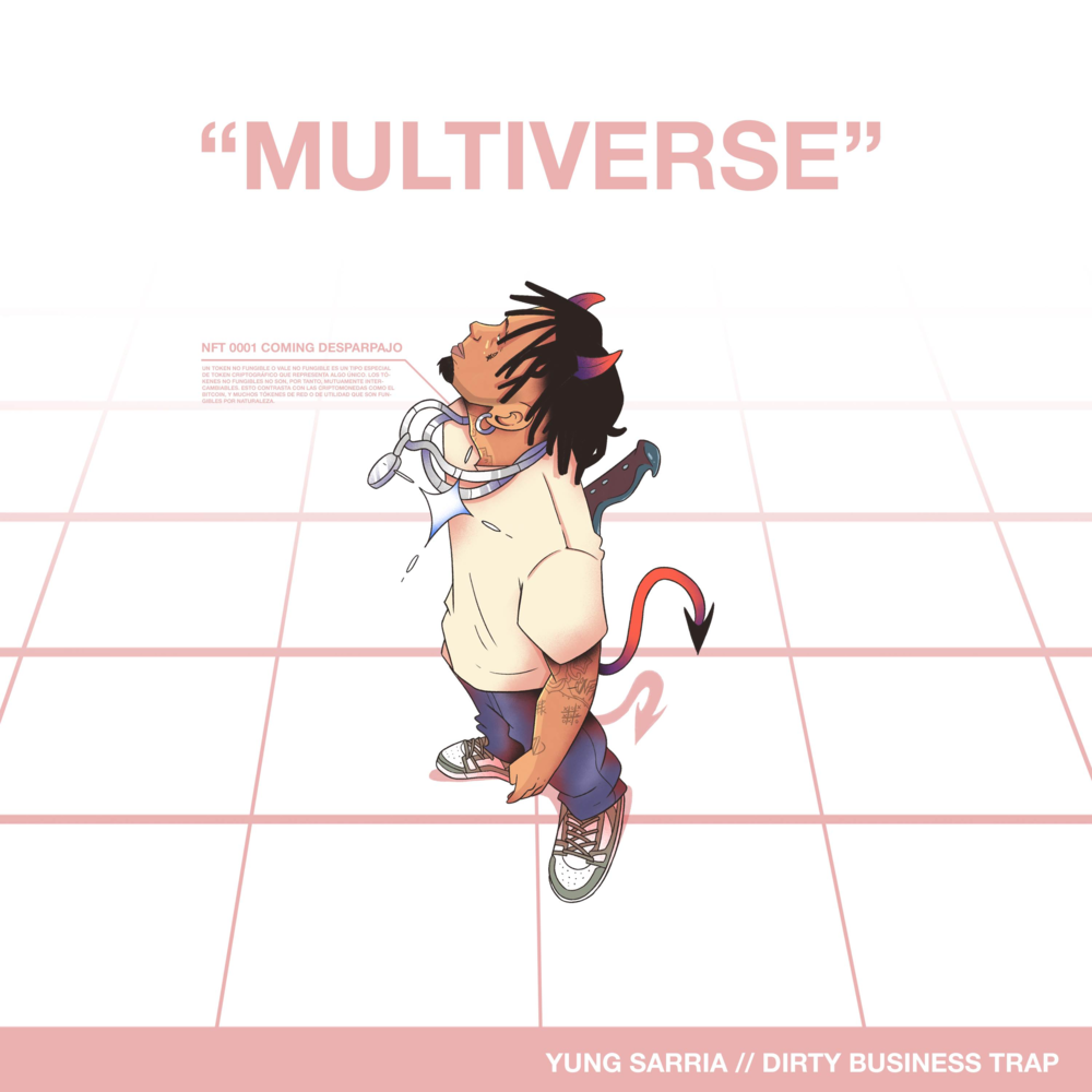 Album cover art for "MULTIVERSE" by Yung Sarria