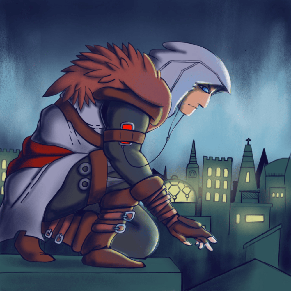 Album cover art for "Assassin’s Creed Rap Megamix" by JT Music