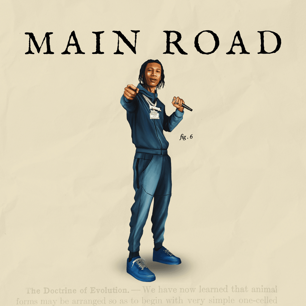 Album cover art for "Main Road" by Digga D