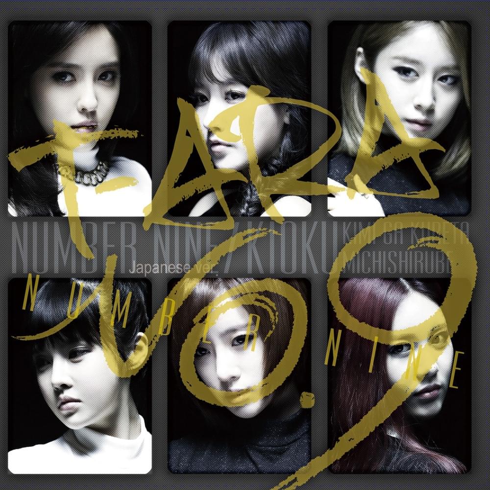 Album cover art for "Number Nine (Japanese Ver.)" by T-ARA (KOR)