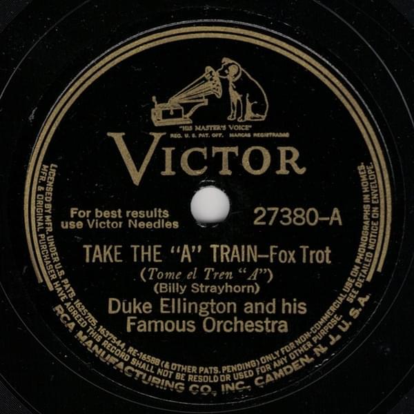 Album cover art for "Take the “A” Train" by Duke Ellington