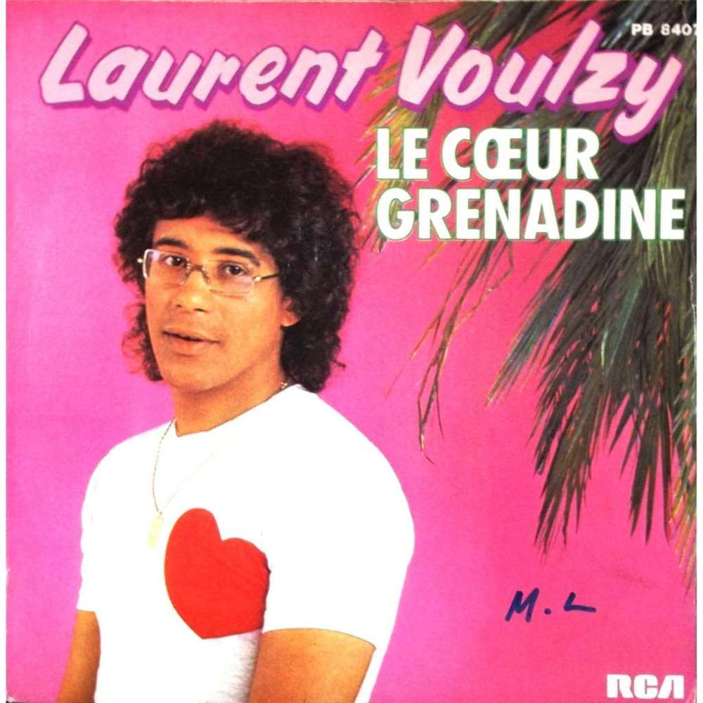 Album cover art for "Le cœur grenadine" by Laurent Voulzy