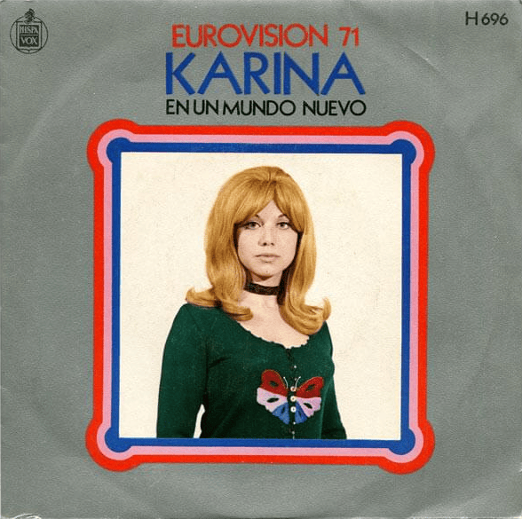 Album cover art for "En Un Mundo Nuevo" by Karina (ESP)