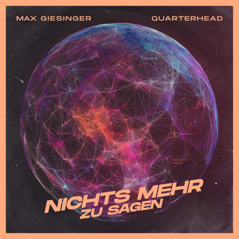 Album cover art for "Nichts mehr zu sagen" by Max Giesinger