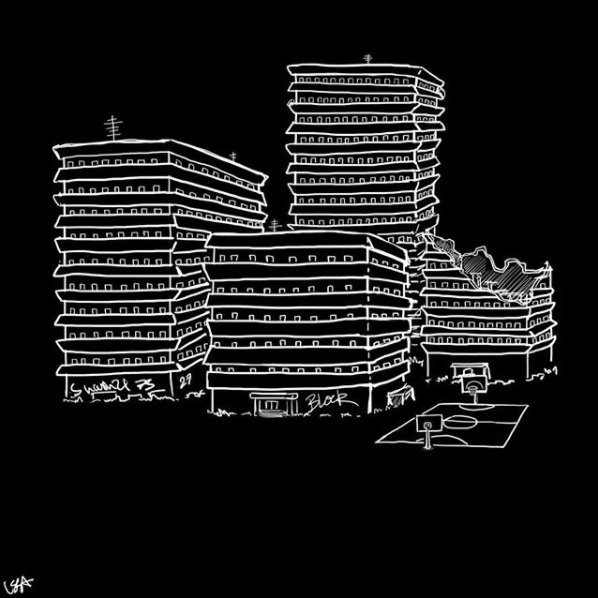 Album cover art for "Block" by Hash24