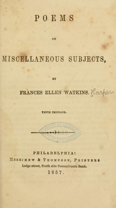 The Slave Mother by Frances Ellen Watkins Harper