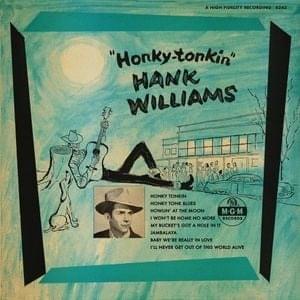 Album cover art for "Howlin’ at the Moon" by Hank Williams