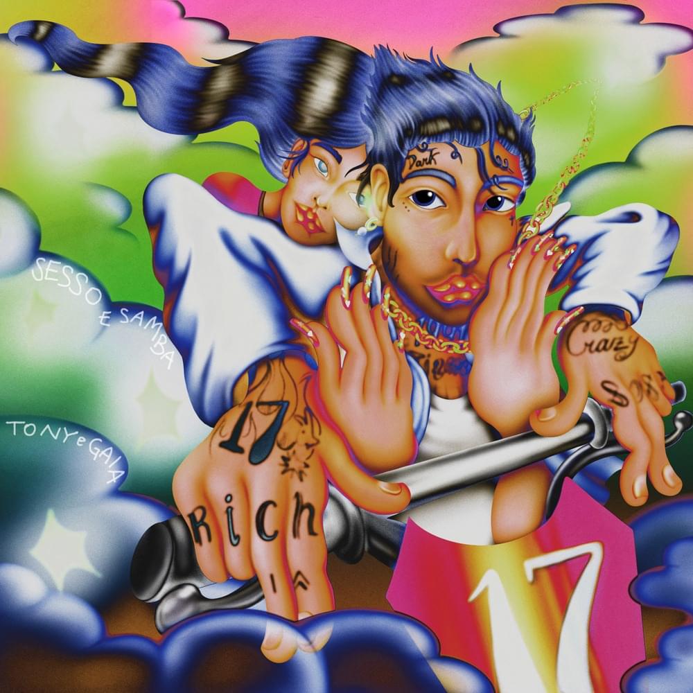 Album cover art for "SESSO E SAMBA" by Tony Effe & Gaia
