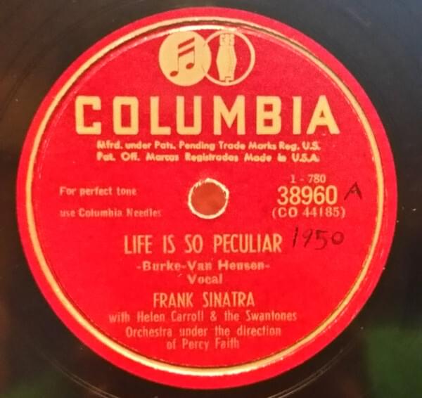 Album cover art for "Life Is So Peculiar" by Frank Sinatra