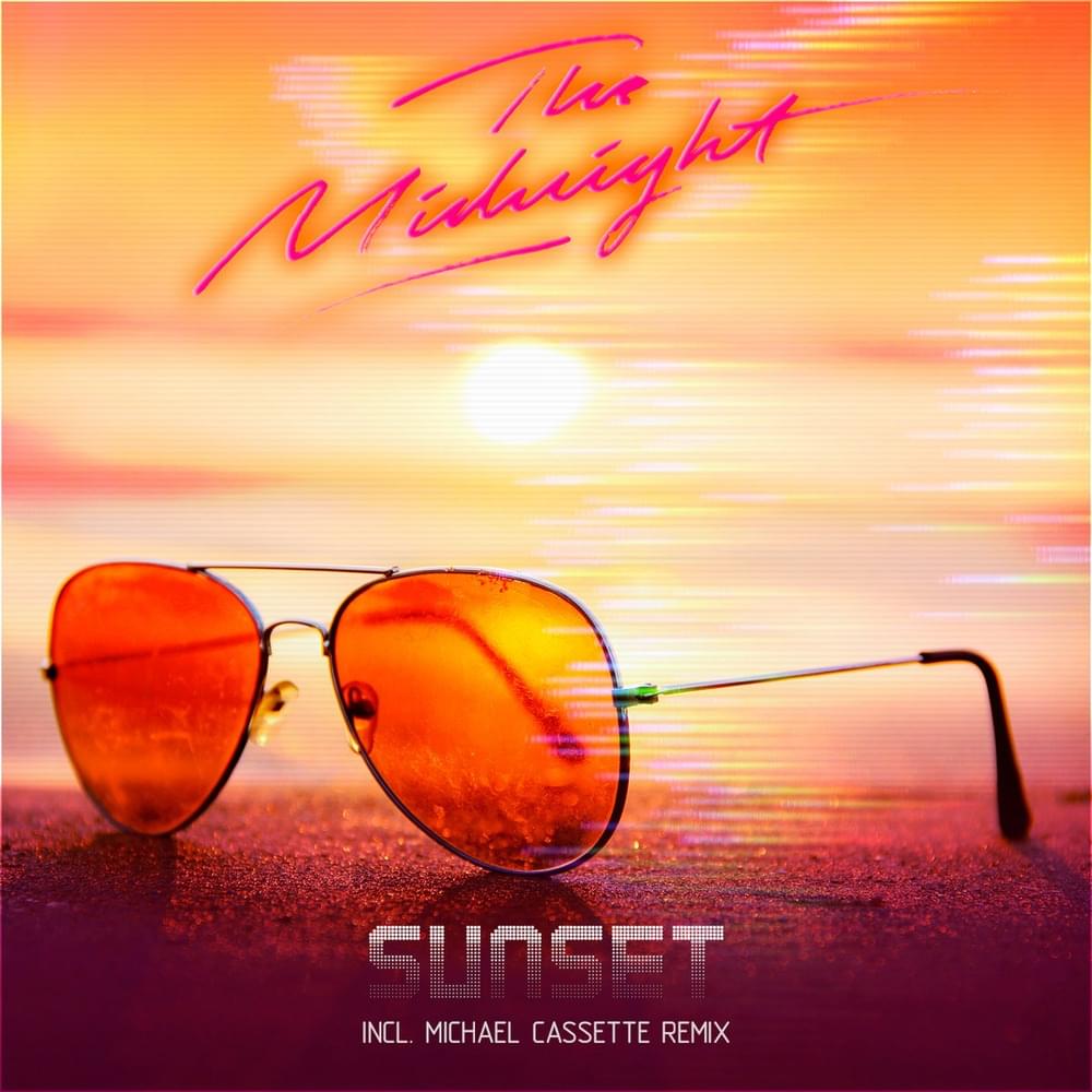 Album cover art for "Sunset (Michael Cassette Remix)" by The Midnight