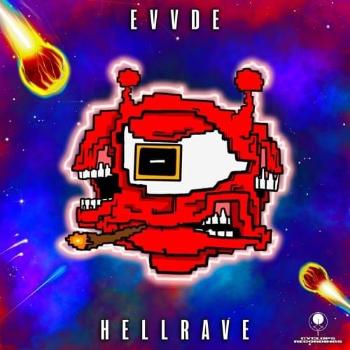 Album cover art for "Hellrave" by Echo Drone