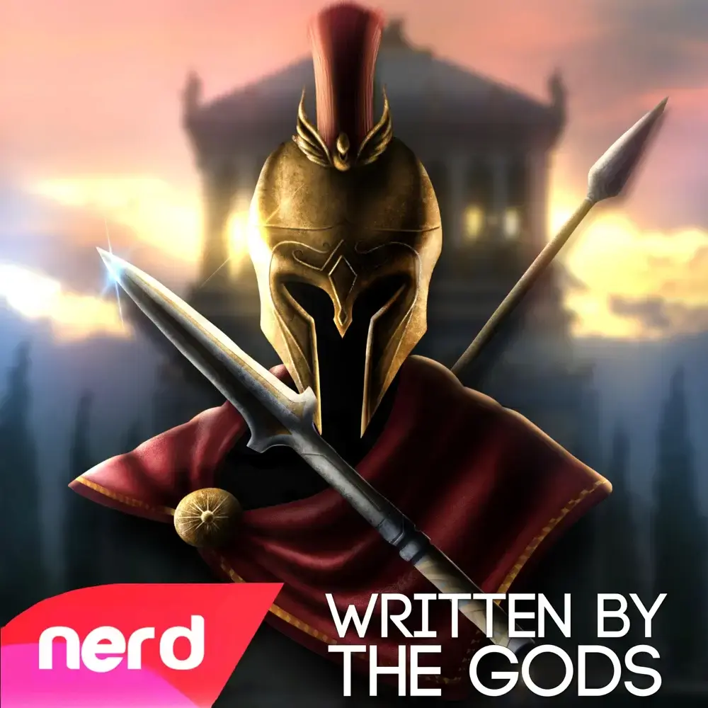 Album cover art for "Written by the Gods" by NerdOut