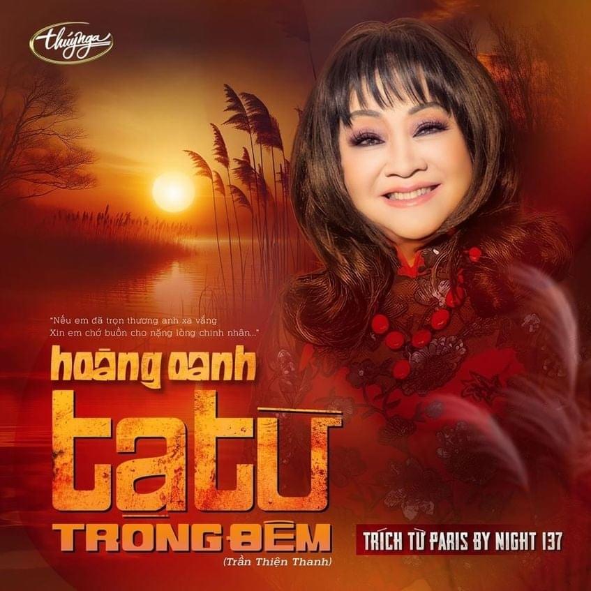 Album cover art for "Tạ Từ Trong Đêm" by Hoàng Oanh