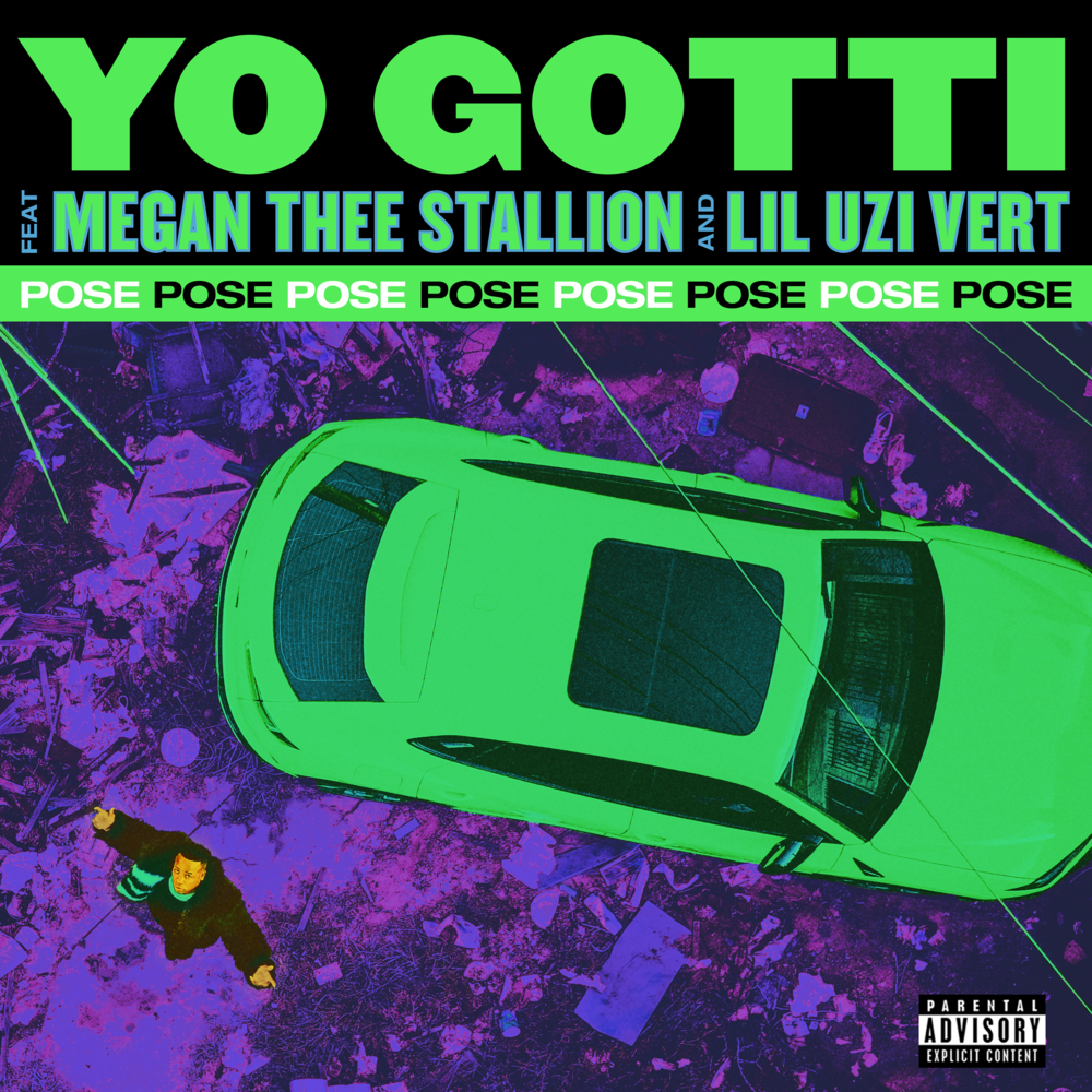 Album cover art for "Pose (Remix)" by Yo Gotti & Megan Thee Stallion & Lil Uzi Vert