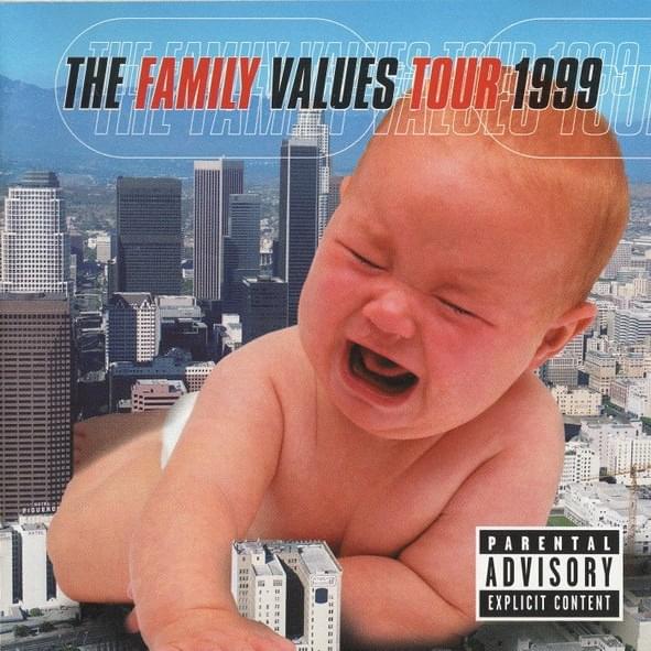 Album cover art for "Break Stuff - Live / Family Values Tour 1999" by Limp Bizkit