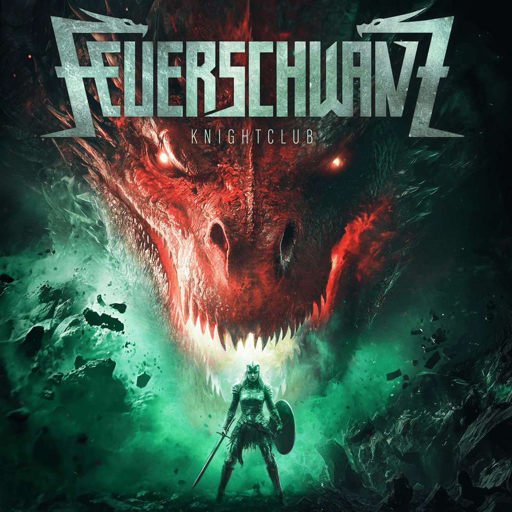 Album cover art for "Knightclub" by Feuerschwanz & Dag (SDP)