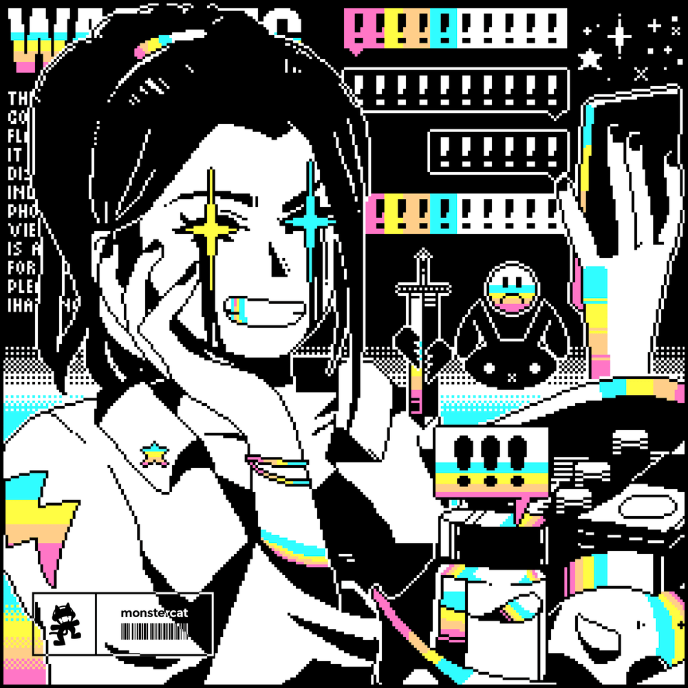 Album cover art for "Digital Friends" by Bad Computer