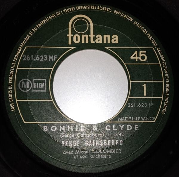 Bonnie and Clyde (English Version) by Serge Gainsbourg