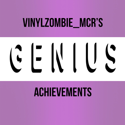 Album cover art for "My Genius Achievements" by Formerly VinylZombie_MCR