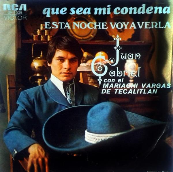 Album cover art for "Que Sea Mi Condena" by Juan Gabriel