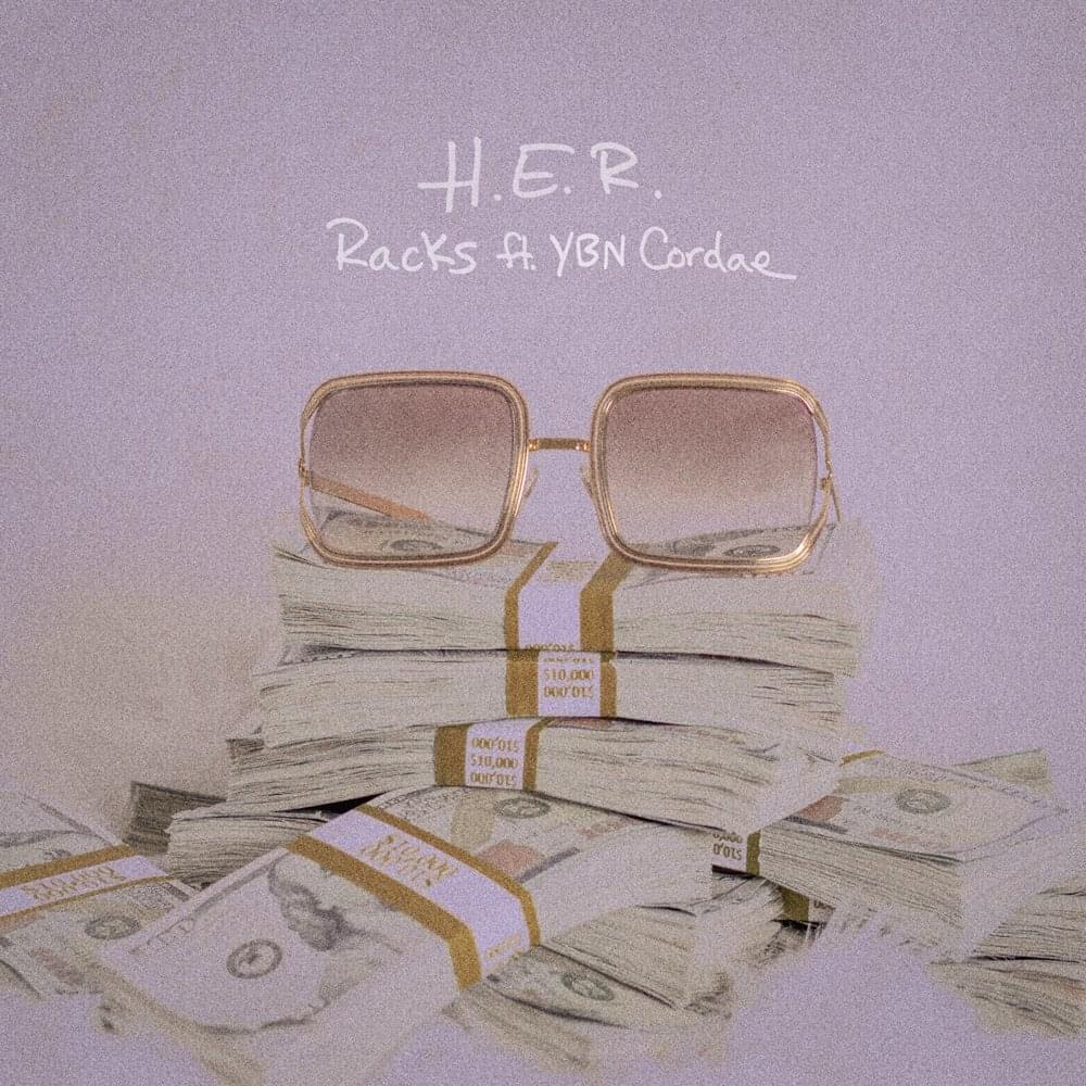 Album cover art for "Racks" by H.E.R. & Cordae