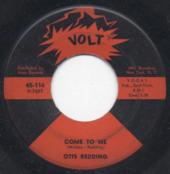 Album cover art for "Come to Me" by Otis Redding