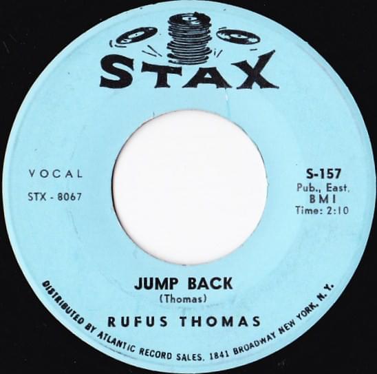 Album cover art for "Jump Back" by Rufus Thomas