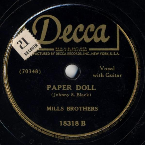 Paper Doll by The Mills Brothers