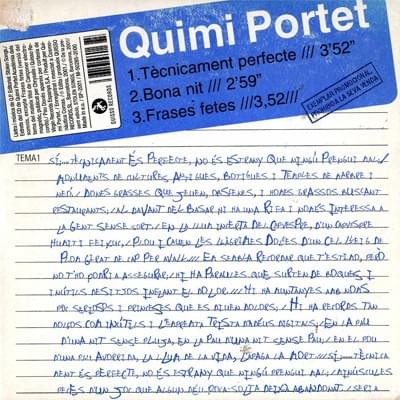 Tècnicament Perfecte by Quimi Portet