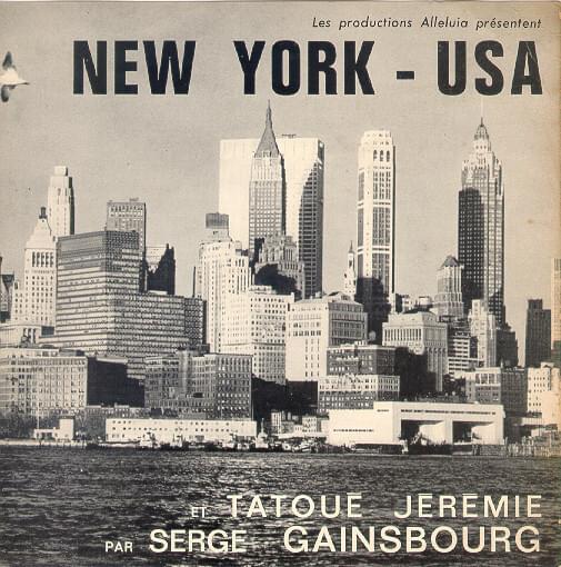 Album cover art for "New York, U.S.A." by Serge Gainsbourg