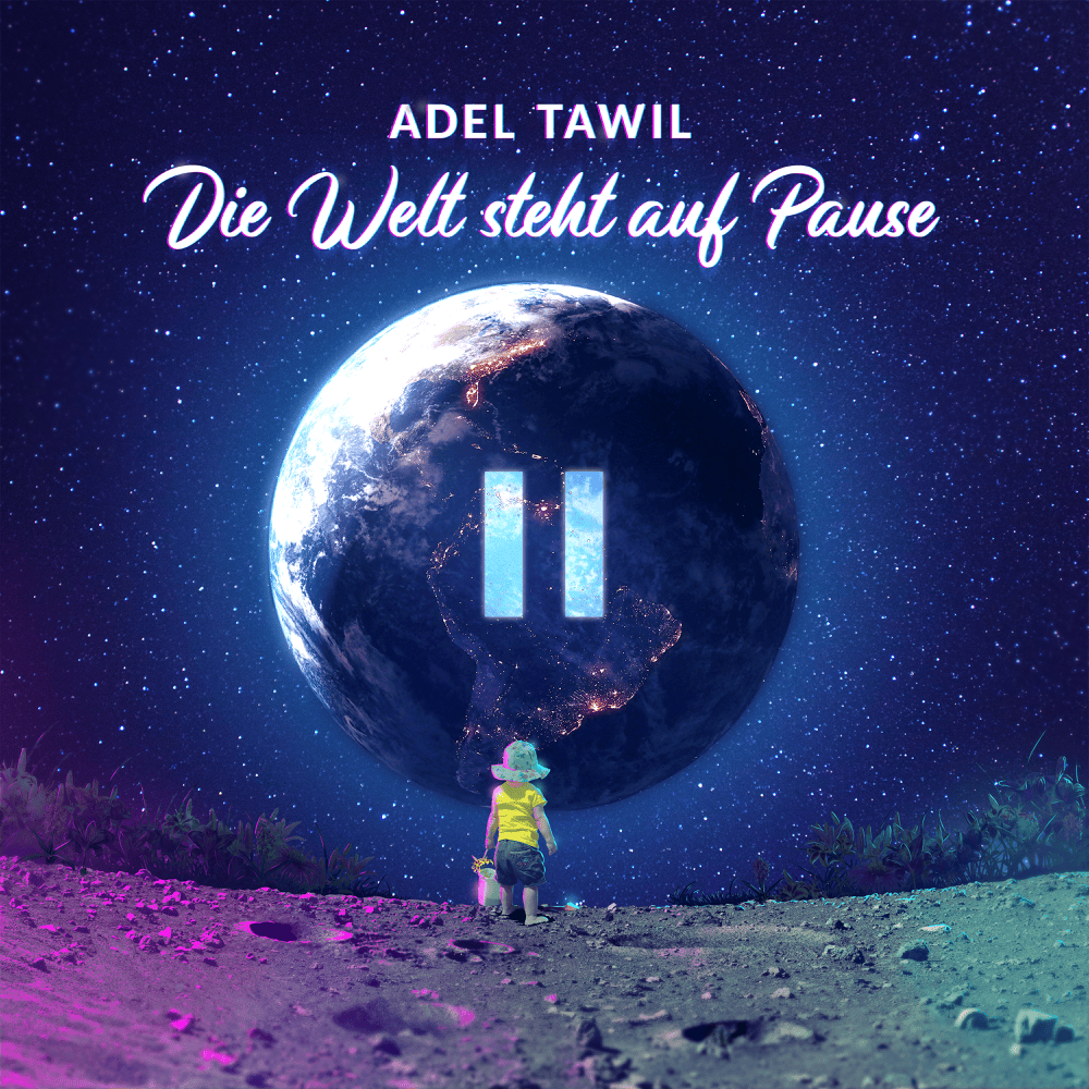 Album cover art for "Die Welt steht auf Pause" by Adel Tawil