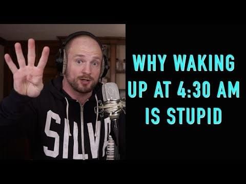 Album cover art for "Why Waking Up At 430 AM Is Stupid" by Mac Lethal