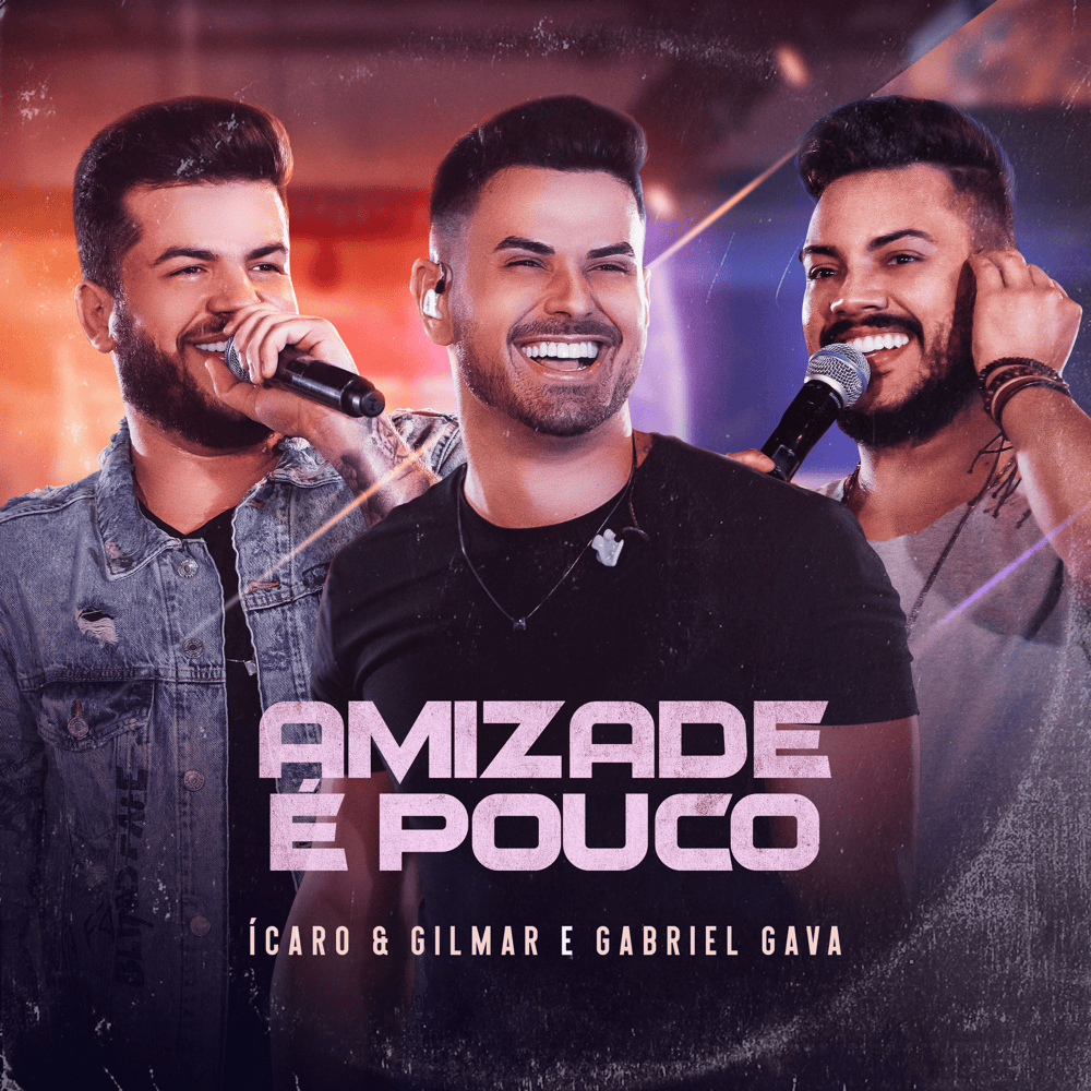 Album cover art for "Amizade É Pouco (Ao Vivo)" by Ícaro e Gilmar