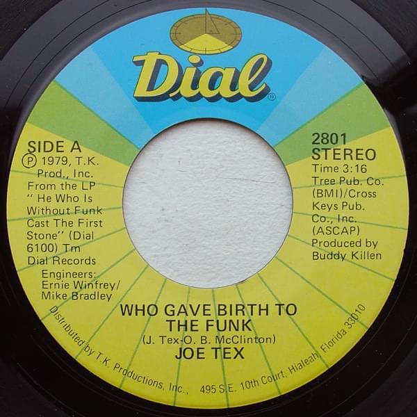 Album cover art for "Who Gave Birth To The Funk" by Joe Tex