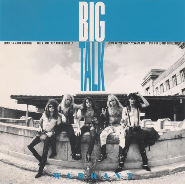 Album cover art for "Big Talk" by Warrant
