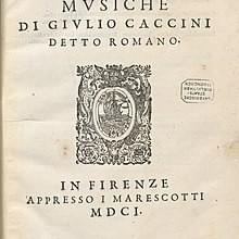 Album cover art for "Amarili, mia bella" by Giulio Caccini