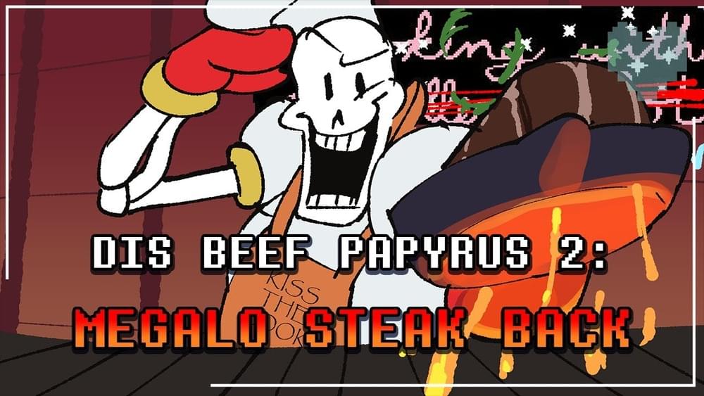 Album cover art for "DIS BEEF 2: MEGALO STEAK BACK" by Juno Songs