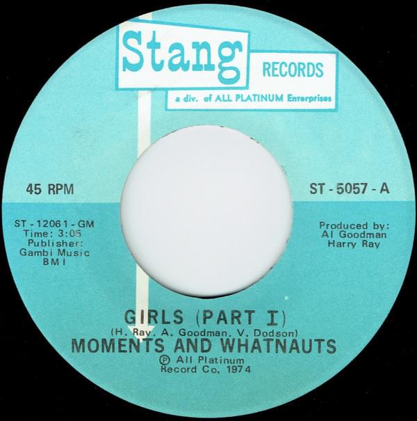 Album cover art for "Girls" by The Moments & The Whatnauts