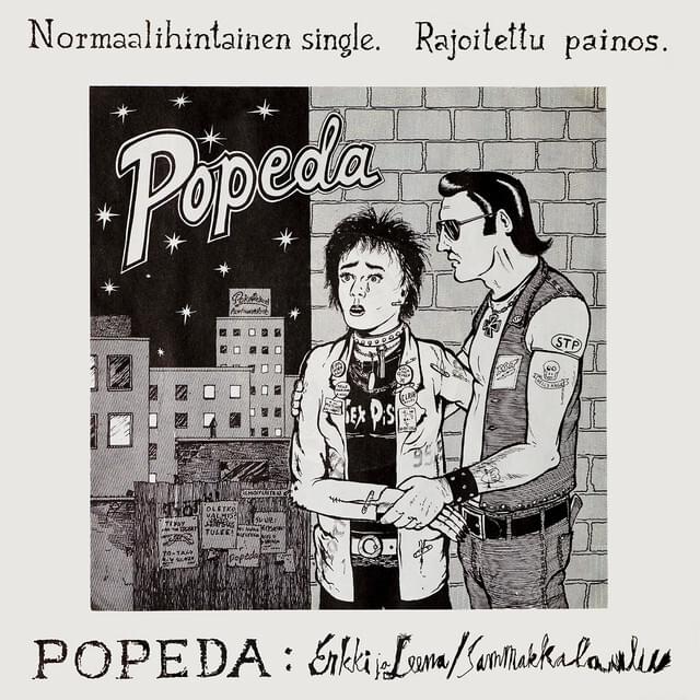 Album cover art for "Erkki ja Leena" by Popeda