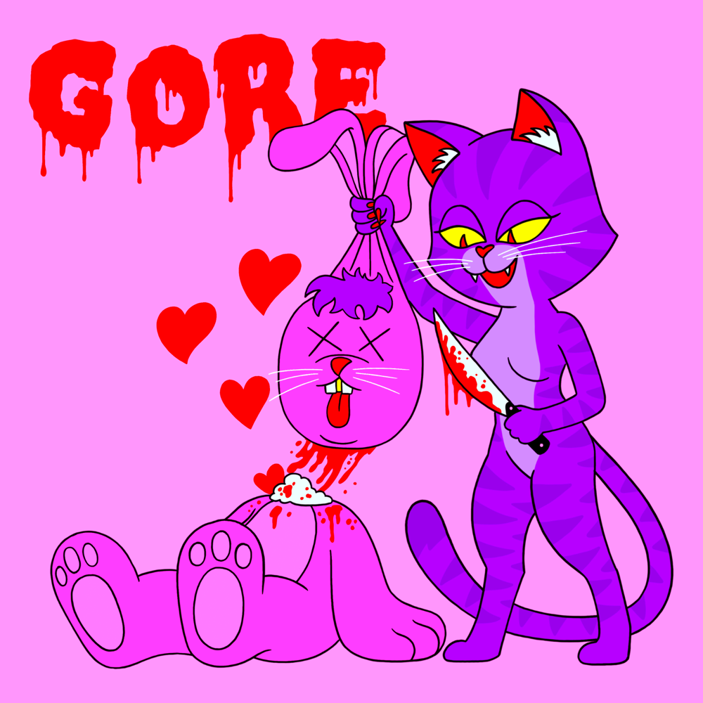 Album cover art for "Gore" by Sticky M.A. & Jambo & I-Ace & Fabianni