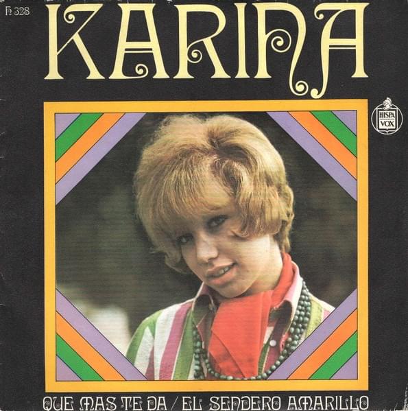 Album cover art for "El Sendero Amarillo" by Karina (ESP)