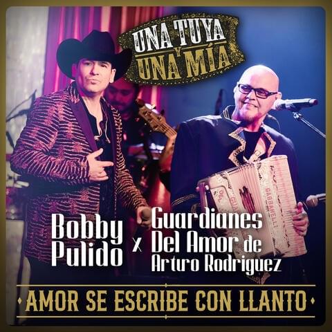 Album cover art for "Amor Se Escribe Con Llanto (En Vivo)" by Bobby Pulido
