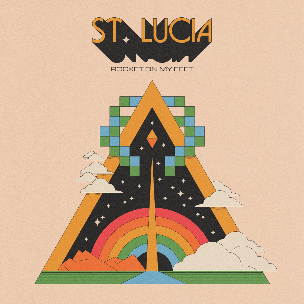 Album cover art for "Rocket on My Feet" by St. Lucia